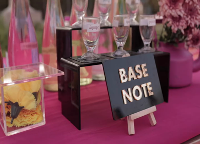5th February 2025: A Slow Motion Shot of a Perfume Counter at an Indian Wedding Venue in India
