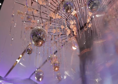 A Slow Motion Shot of an Indian Wedding Venue Decoration in India