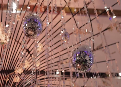A Slow Motion Shot of an Indian Wedding Venue Decoration in India