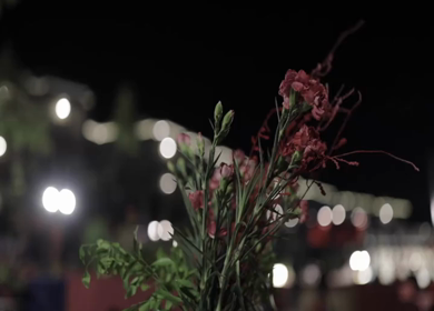 A Slow Motion Shot of an Indian Wedding Venue Decoration in India