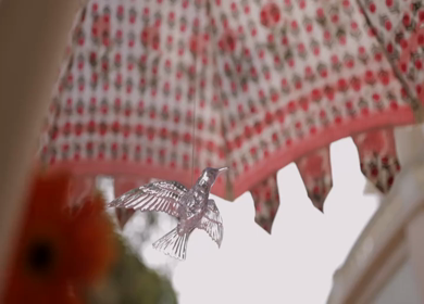 A Slow Motion Shot of an Indian Wedding Venue Decoration in India