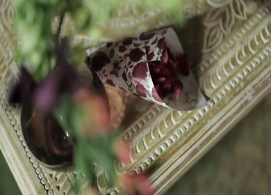 A Slow Motion Shot of an Indian Wedding Venue Decoration in India