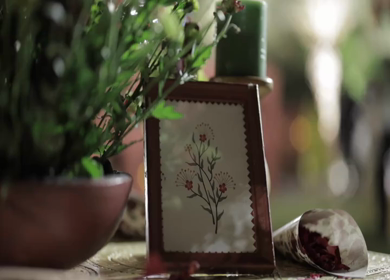 A Slow Motion Shot of an Indian Wedding Venue Decoration in India