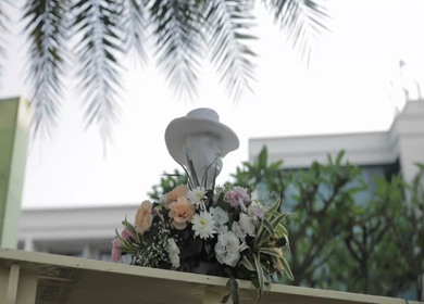 A Slow Motion Shot of an Indian Wedding Venue Decoration in India