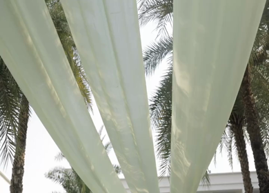 A Slow Motion Shot of an Indian Wedding Venue Decoration in India
