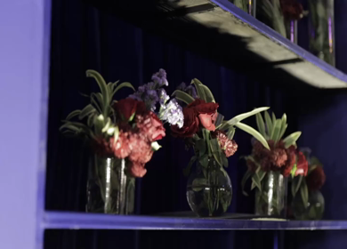 A Slow Motion Shot of an Indian Wedding Venue Decoration in India