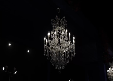 A Slow Motion Shot of an Indian Wedding Venue Decoration in India