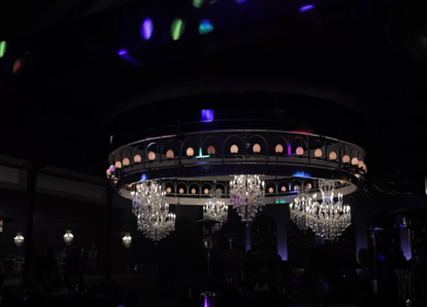 A Slow Motion Shot of an Indian Wedding Venue Decoration in India