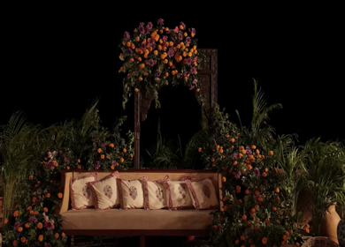 A Shot of an Indian Wedding Venue Decoration in India