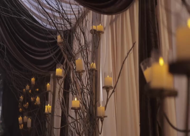 A Slow Motion Shot of an Indian Wedding Venue Decoration in India