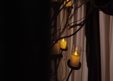 A Slow Motion Shot of an Indian Wedding Venue Decoration in India