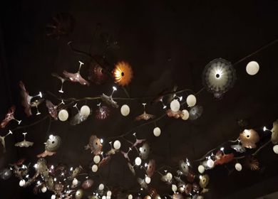 A Slow Motion Shot of an Indian Wedding Venue Decoration in India