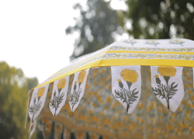 A Slow Motion Shot of an Indian Wedding Decoration in India
