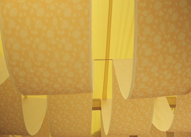 A Slow Motion Shot of an Indian Wedding Venue Decoration in India