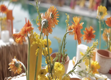 A Slow Motion Shot of an Indian Wedding Venue Decoration in India