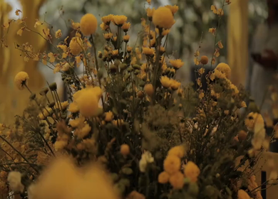 A Slow Motion Shot of an Indian Wedding Venue Decoration in India