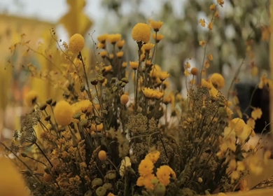 A Slow Motion Shot of an Indian Wedding Venue Decoration in India