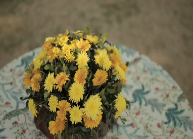 A Slow Motion Shot of an Indian Wedding Venue Decoration in India