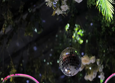 A Slow Motion Shot of an Indian Wedding Venue Decoration in India