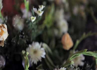 A Slow Motion Shot of an Indian Wedding Venue Decoration in India