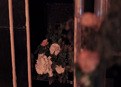 A Slow Motion Shot of an Indian Wedding Venue Decoration in India