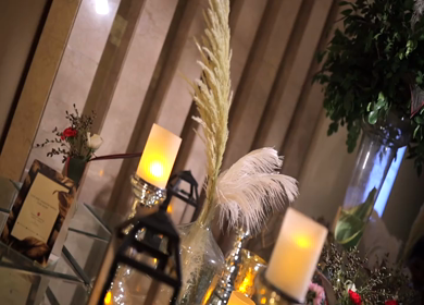 A Slow Motion Shot of an Indian Wedding Decoration in India