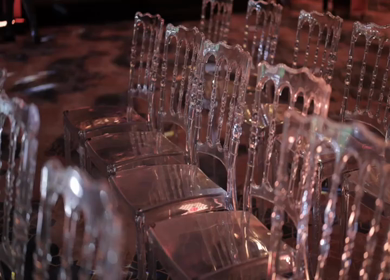 A Slow Motion Shot of an Indian Wedding Venue Decoration in India