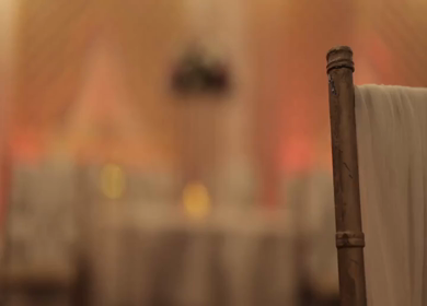 A Slow Motion Shot of an Indian Wedding Venue Decoration in India
