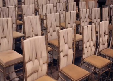 A Slow Motion Shot of an Indian Wedding Venue Decoration in India