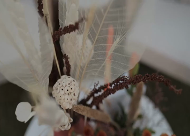 A Slow Motion Shot of an Indian Wedding Venue Decoration in India