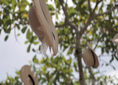 A Slow Motion Shot of an Indian Wedding Venue Decoration in India