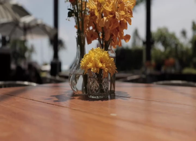 A Slow Motion Shot of an Indian Wedding Venue Decoration in India