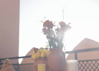 A Slow Motion Shot of an Indian Wedding Venue Decoration in India