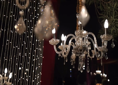 A Slow Motion Shot of an Indian Wedding Decoration in India