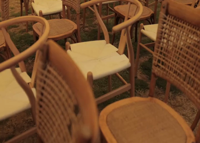 A Slow Motion Shot of an Indian Wedding Venue Decoration in India