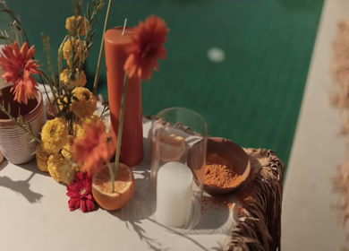 A Slow Motion Shot of an Indian Wedding Venue Decoration in India