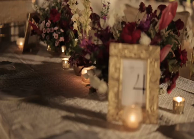 A Slow Motion Shot of an Indian Wedding Venue Decoration in India