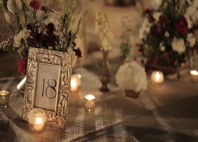 A Slow Motion Shot of an Indian Wedding Venue Decoration in India