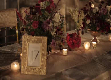 A Slow Motion Shot of an Indian Wedding Venue Decoration in India