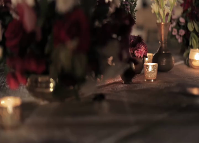 A Slow Motion Shot of an Indian Wedding Venue Decoration in India