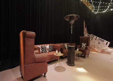 A Slow Motion Shot of an Indian Wedding Venue Decoration in India