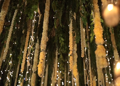 A Slow Motion Shot of an Indian Wedding Decoration in India