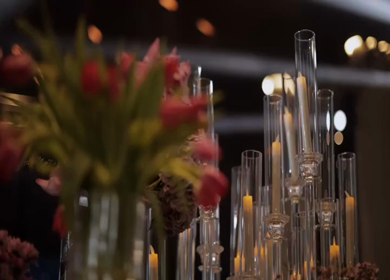 A Slow Motion Shot of an Indian Wedding Venue Decoration in India