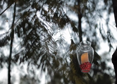 A Slow Motion Shot of an Indian Wedding Venue Decoration in India