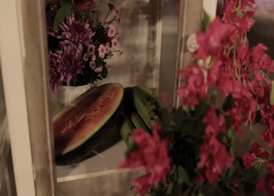 A Slow Motion Shot of an Indian Wedding Venue Decoration in India