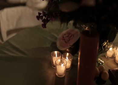 A Slow Motion Shot of an Indian Wedding Venue Decoration in India