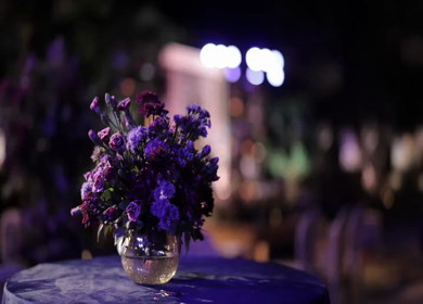 A Slow Motion Shot of an Indian Wedding Venue Decoration in India