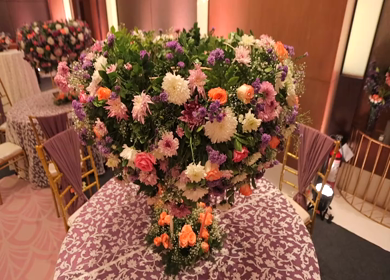 9th February, 2024 : A Slow Motion Shot of an Indian Wedding Decoration