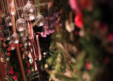 A Slow Motion Shot of an Indian Wedding Decoration in India