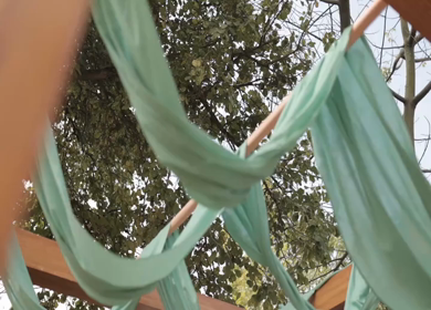 A Slow Motion Shot of an Indian Wedding Venue Decoration in India